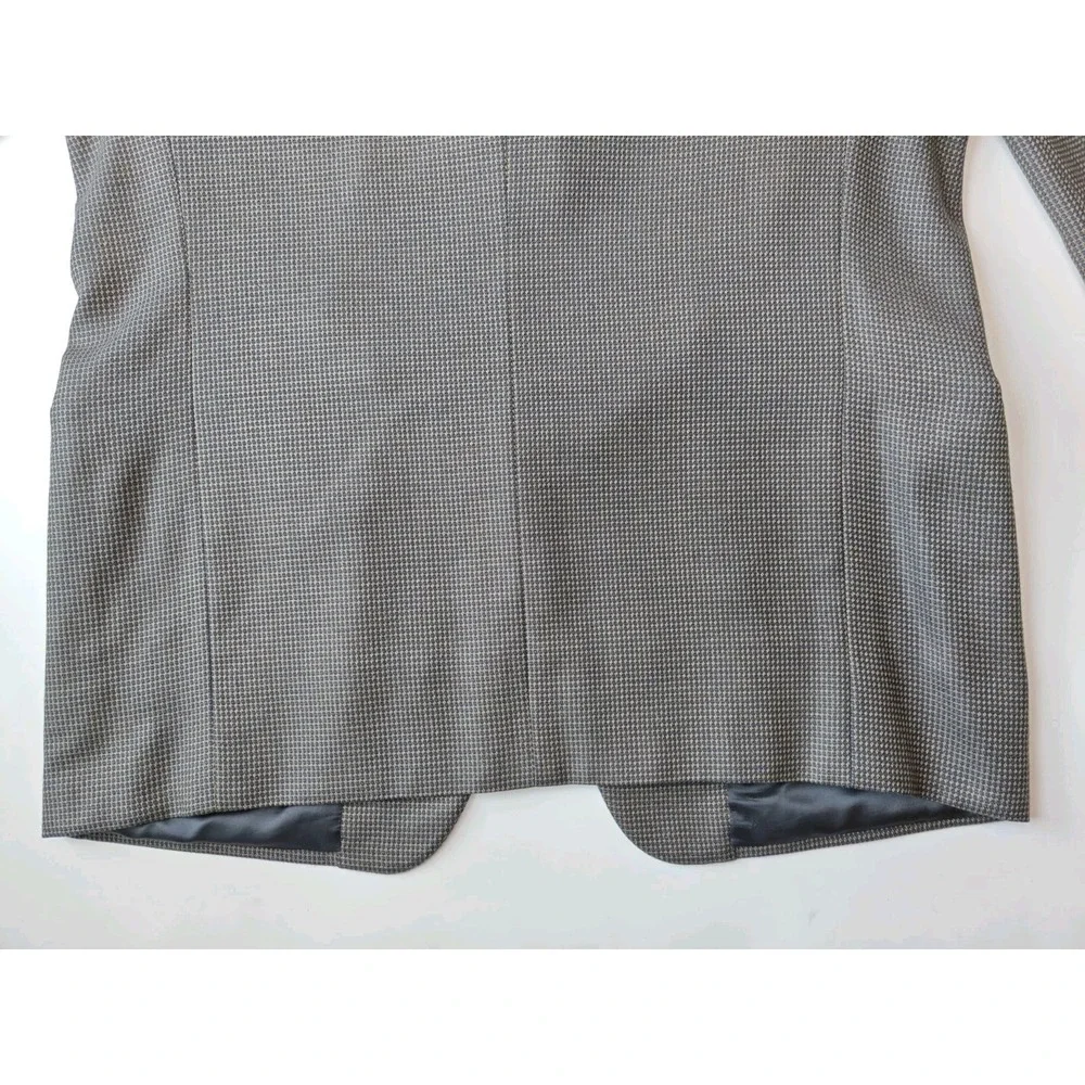 Joseph Abboud Mens Sports Coat 42R Black Gold Geometric Made in USA 3 Button